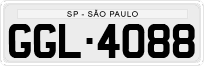License plate of Brazil, Private owners (1990)