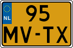 License plate of the Netherlands, Motorcycles