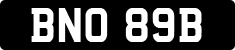 License plate of the United Kingdom, 1963 year system