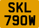 License plate of the United Kingdom, 1963 year system