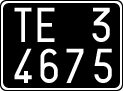 License plate of Italy, Cars (1927 year series)