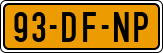License plate of the Netherlands, Cars