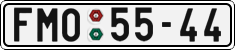License plate of the Czech Republic, Cars (1960)