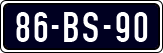 License plate of the Netherlands, Cars
