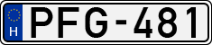 license plates of Hungary, Cars (1990)
