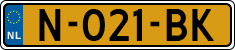License plate of the Netherlands, Cars