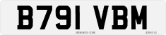 License plate of the United Kingdom, 1983 year system