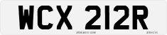 License plate of the United Kingdom, 1963 year system