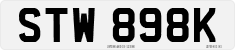 License plate of the United Kingdom, 1963 year system
