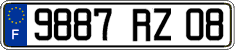 French license plate, FNI