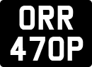 License plate of the United Kingdom, 1963 year system