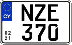 License plate of Cyprus, Regular plates