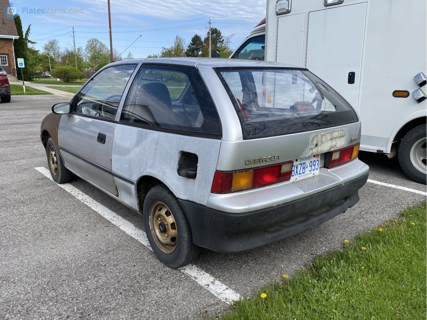 BXZB-993, Chevrolet Sprint 2nd gen 3-door Hatch (SF; CA-market), 1989–1994