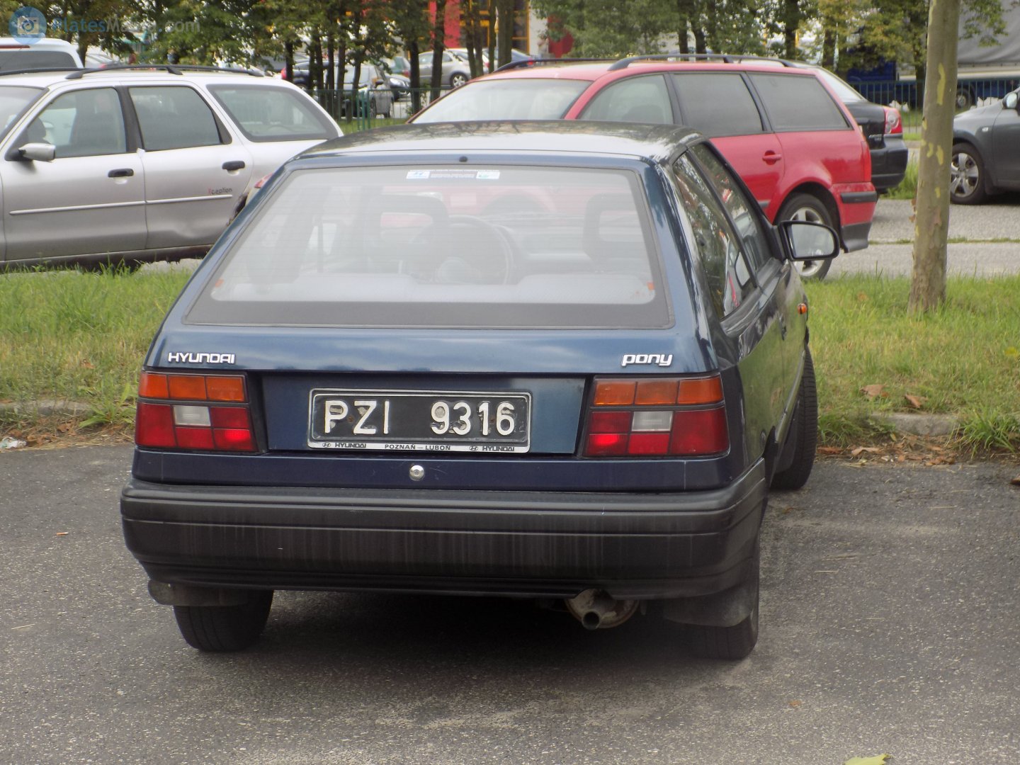 PZI 9316, Hyundai Pony 4th gen 3-door Hatch (X2; EU-market), 1989–1991