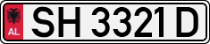 License plate of Albania, Cars (1993)