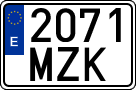 License plates of Spain, Ordinary (2000)