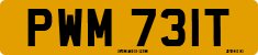 License plate of the United Kingdom, 1963 year system