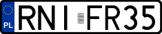 License plates of Poland, Regular car plates