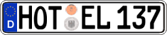 German license plate, Regular plates