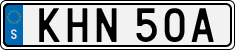 License plate of Sweden, Regular plates