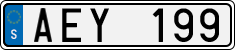 License plate of Sweden, Regular plates