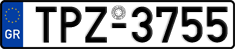 License plate of Greece, Cars