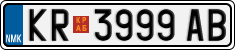 License plate of North Macedonia, Regular plates (2012)
