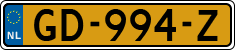 License plate of the Netherlands, Cars