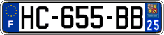 French license plate, SIV (ordinary)