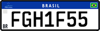 License plate of Brazil, Private owners (Mercosul)