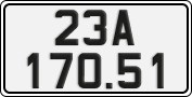 License plate of Vietnam, Cars