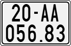 License plate of Vietnam, Motorcycles