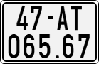 License plate of Vietnam, Motorcycles