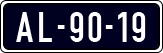 License plate of the Netherlands, Imported oldtimers (cars)