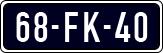 License plate of the Netherlands, Cars