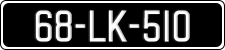 License plate of Ireland, Regular plates