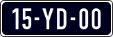License plate of the Netherlands, Imported oldtimers (cars)
