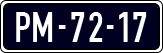 License plate of the Netherlands, Imported oldtimers (cars)