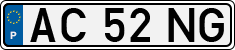 License plate of Portugal, Regular plates