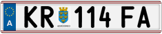 License plate of Austria, Regular plates