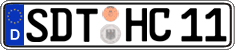 German license plate, Regular plates