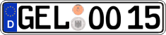 German license plate, Regular plates