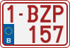 License plate of Belgium, Regular plates (2010)