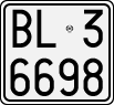 License plate of Italy, Motorcycles (1927 year series)