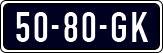 License plate of the Netherlands, Cars