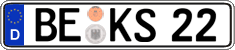 German license plate, Regular plates