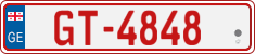 License plate of Georgia, Temporary