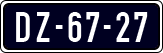 License plate of the Netherlands, Imported oldtimers (cars)