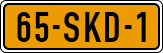License plate of the Netherlands, Cars