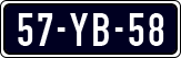 License plate of the Netherlands, Imported oldtimers (cars)